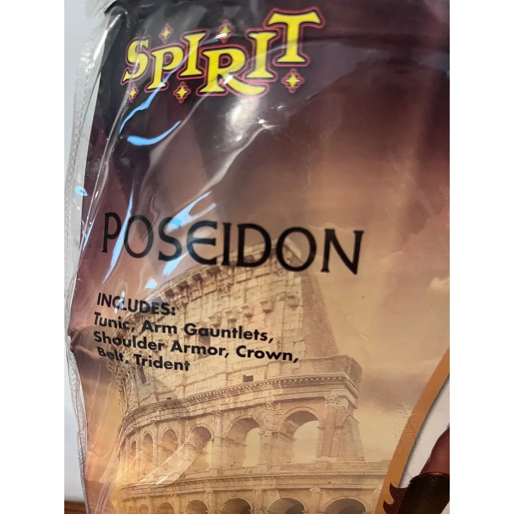 Spirit Halloween Poseidon‎ Costume Adult XLarge Greek God - Picture 2 of 5